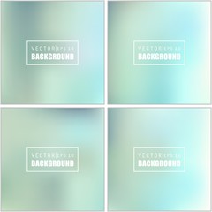 Abstract Creative concept vector multicolored blurred background set. For Web and Mobile Applications, art illustration template design, business infographic and social media, modern decoration