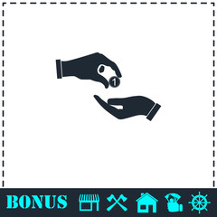 Financial Aid icon flat