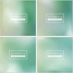 Abstract Creative concept vector multicolored blurred background set. For Web and Mobile Applications, art illustration template design, business infographic and social media, modern decoration