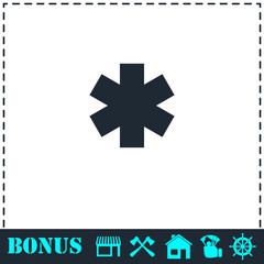 Fototapeta premium Medical icon flat