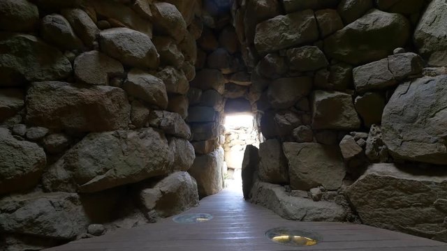 Nurag's in Sardinia. Archeological landmarks of Italy. 