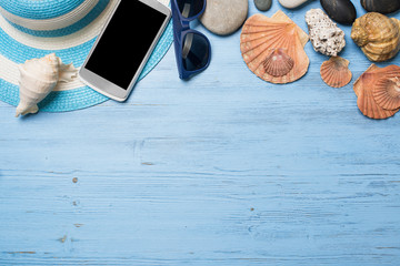 Summer objects for vacation