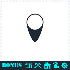 Marker icon flat