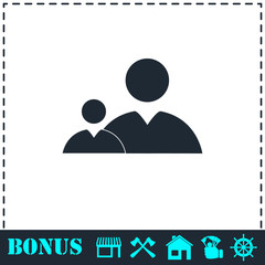 People icon flat