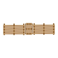 Fence isolated vector.