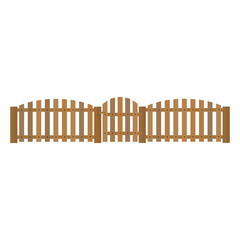 Fence isolated vector.