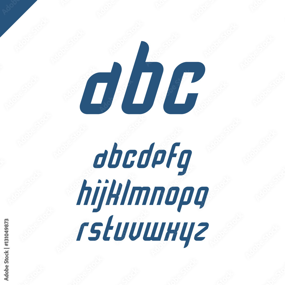 Aufkleber vector square alphabet simple font and letter set