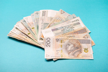 Polish zloty in notes and coins