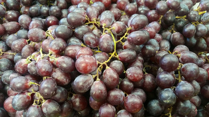 Photo with bunches of red grapes