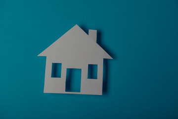 House shaped paper cutout