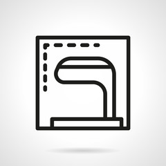 Fototapeta premium Golf club simple line vector icon
