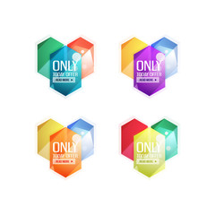 Vector special offer stickers and banners