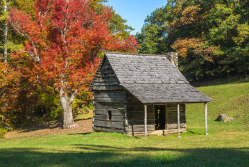 Rustic cabin, Blue Ridge Mountains, North Carolina
