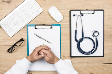 Doctors working in the office