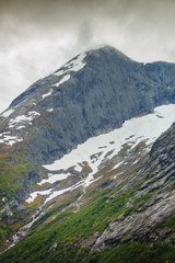 Mountains summer landscape in Norway.