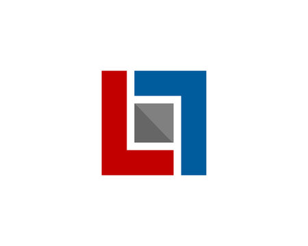 Letter L Square Rotate Logo Design Template Element