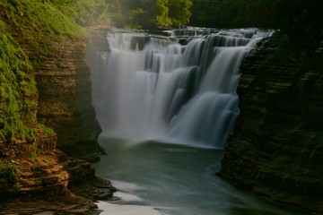 Water fall in Letchworth park , Ny