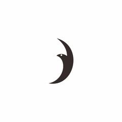 Obraz premium Eagle moon logo