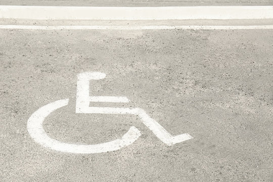 Marked Parking For People With Special Needs