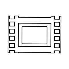 Movie roll equipment icon vector illustration graphic design