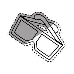 cinema 3d glasses icon vector illustration graphic design