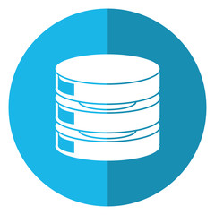 data center server network shadow blue circle vector illustration eps 10