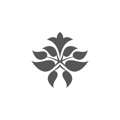 Abstract floral decoration. Leaf.