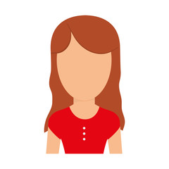 Young woman profile icon vector illustration graphic