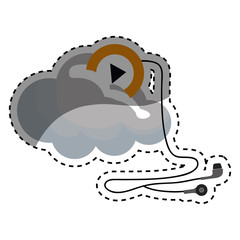 Cloud computing symbol icon vector illustration graphic