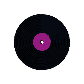 Vinyl vintage record icon vector illustration graphic