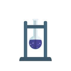 Flask chemistry lab icon vector illustration graphic design