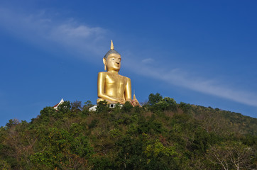 Buddha on mountain top