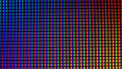 Closeup LED diode of LED TV, LED monitor screen display panel. Colorful LED screen background for design with copy space for text or image.