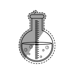 Flask chemistry lab icon vector illustration graphic design