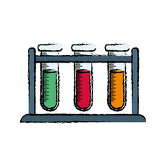 Flask chemistry lab icon vector illustration graphic design