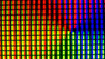 Closeup LED diode of LED TV, LED monitor screen display panel. Colorful LED screen background for...