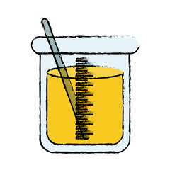 Flask chemistry lab icon vector illustration graphic design