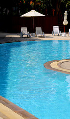 Background photo of a beautiful water pool