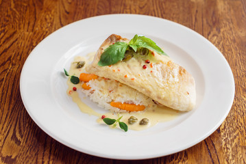 fish with rice