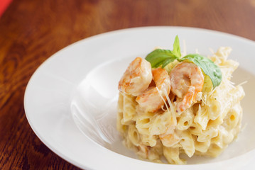 pasta with shrimps