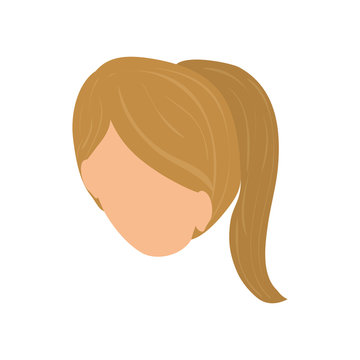 recommend clip art: Young woman head icon vector illustration graphic design