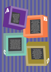 colored squares layout