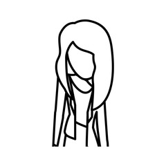 Young woman profile icon vector illustration graphic design