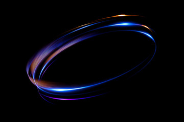 Glow effect. Ribbon glint. Abstract rotational border lines. Power energy. LED glare tape.
Luminous sci-fi. Shining neon lights cosmic abstract frame. Magic design round frame. Swirl trail effect.