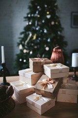 New Year's gifts, souvenirs in the box