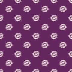 Seamless pattern Bud roses. 