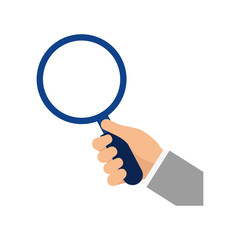 isolated magnifying glass icon vector illustration graphic design