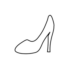 Heel woman fashion icon vector illustration graphic design