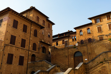 Obraz premium historic buildings in Siena, Italy