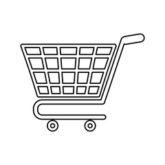 Isolated cart shopping icon vector illustration graphic design
